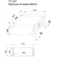 PD-F4U 19 inch flightcase 4 HE