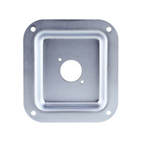 D0949 Inbouwschotel 1x D-Size zilver