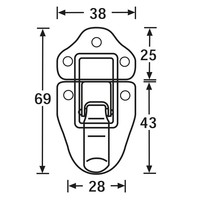 1607 Klein opbouwslot