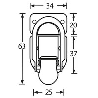 1604 Klein opbouwslot