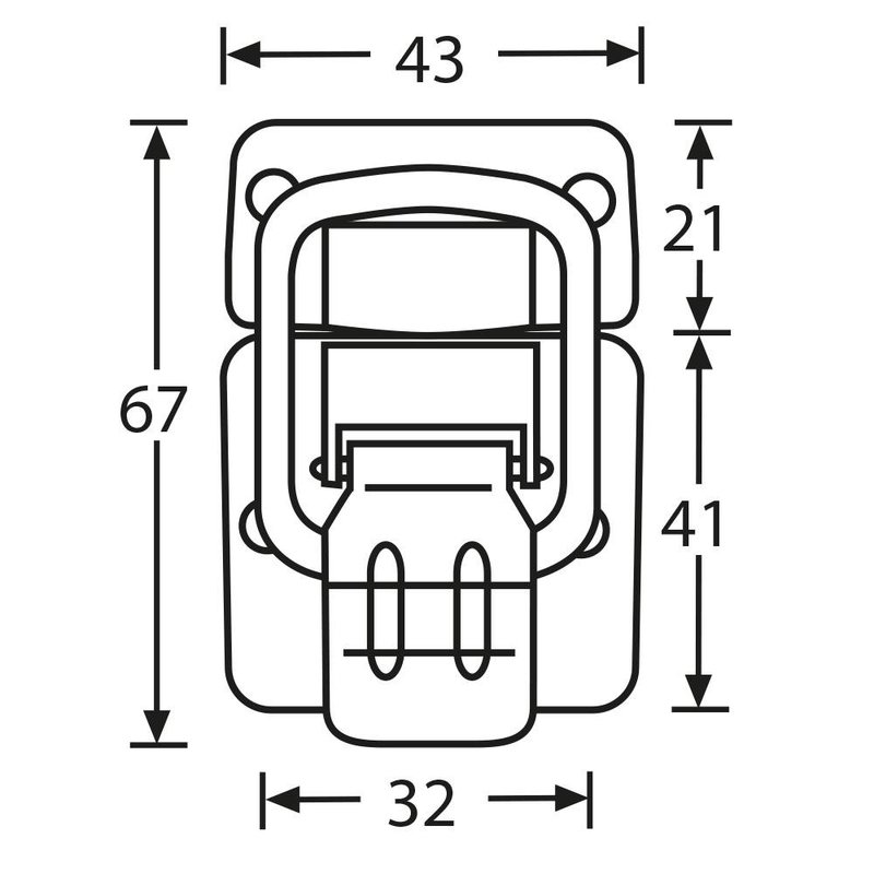 1600 Medium opbouwslot