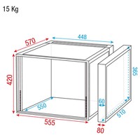 RCA-DD8 19 inch flightcase 8 HE