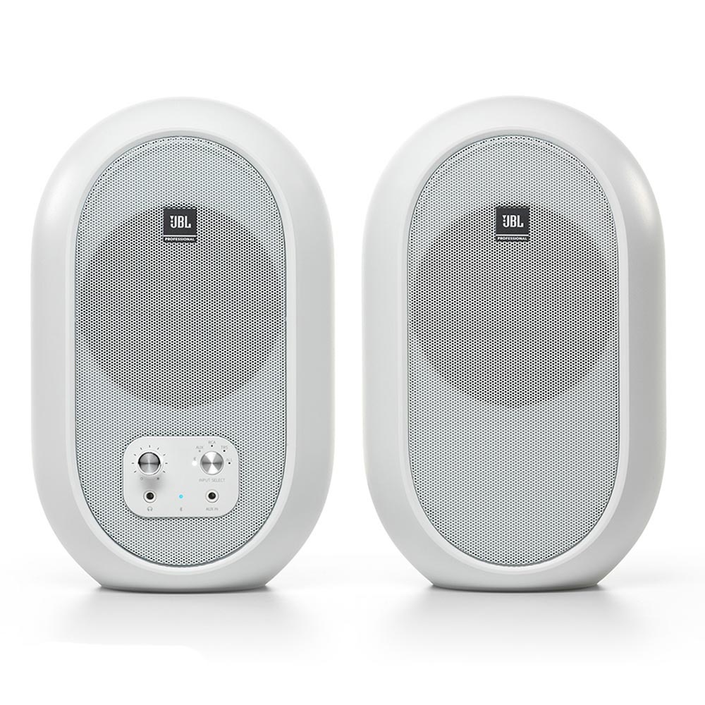 JBL 104-BTW studiomonitorset met bluetooth wit (2 stuks) afbeelding