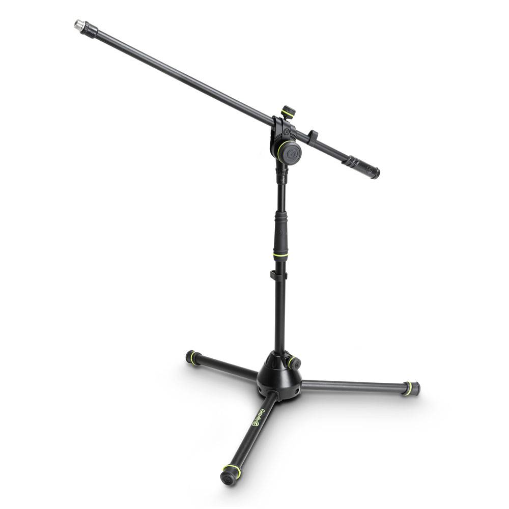 Gravity MS4221B Laag microfoonstatief met driepoot en hengel afbeelding