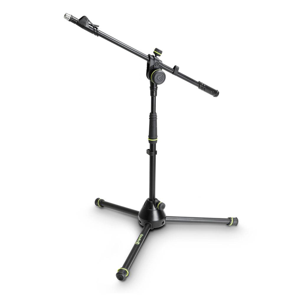 Gravity MS4222B Laag microfoonstatief met driepoot en telescopische hengel afbeelding