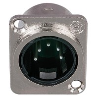 DAP XLR 5-polig chassisdeel male nikkel XLR 5-polig chassisdeel male nikkel