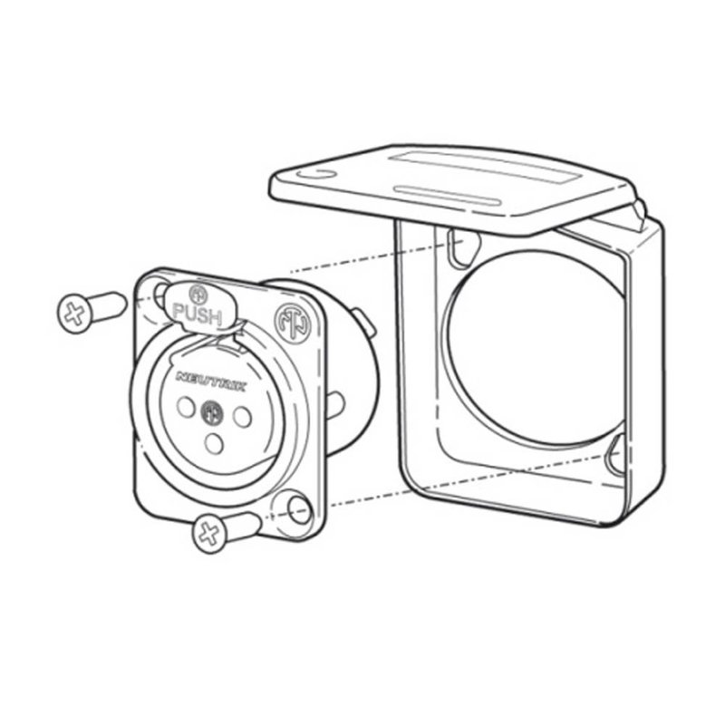 SCDX-9 Afdekkapje wit