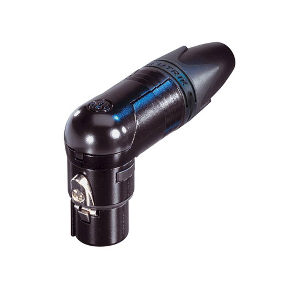 Neutrik NC5FRX-B Haaks Female XLR kabeldeel 5p zwart afbeelding