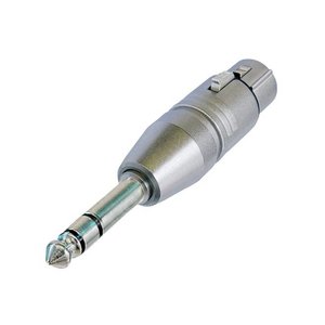 Neutrik NA3FP XLR female naar Jack stereo adapter