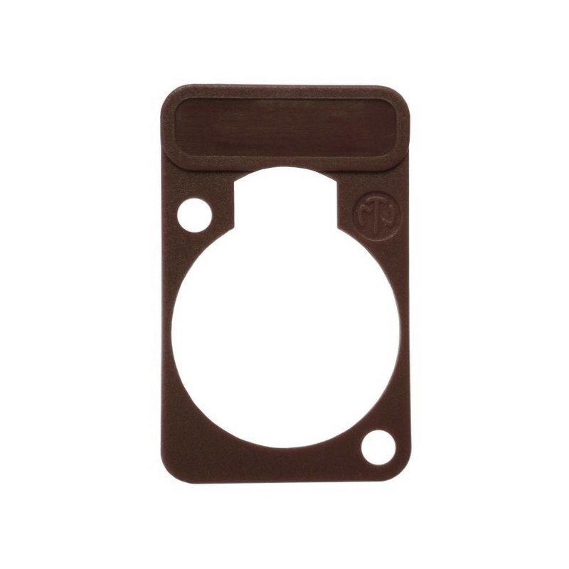 Neutrik DSS1 chassisdeel plaatje bruin DSS1 chassisdeel plaatje bruin