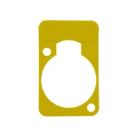Neutrik DSS4 chassisdeel plaatje geel DSS4 chassisdeel plaatje geel