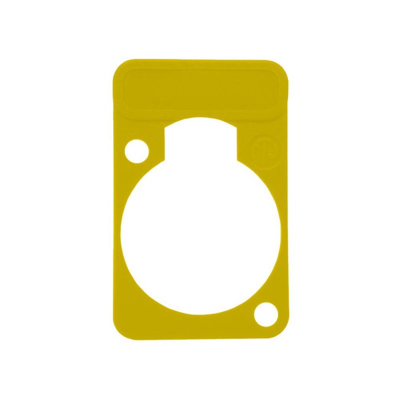 Neutrik DSS4 chassisdeel plaatje geel DSS4 chassisdeel plaatje geel