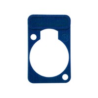 Neutrik DSS6 chassisdeel plaatje blauw DSS6 chassisdeel plaatje blauw