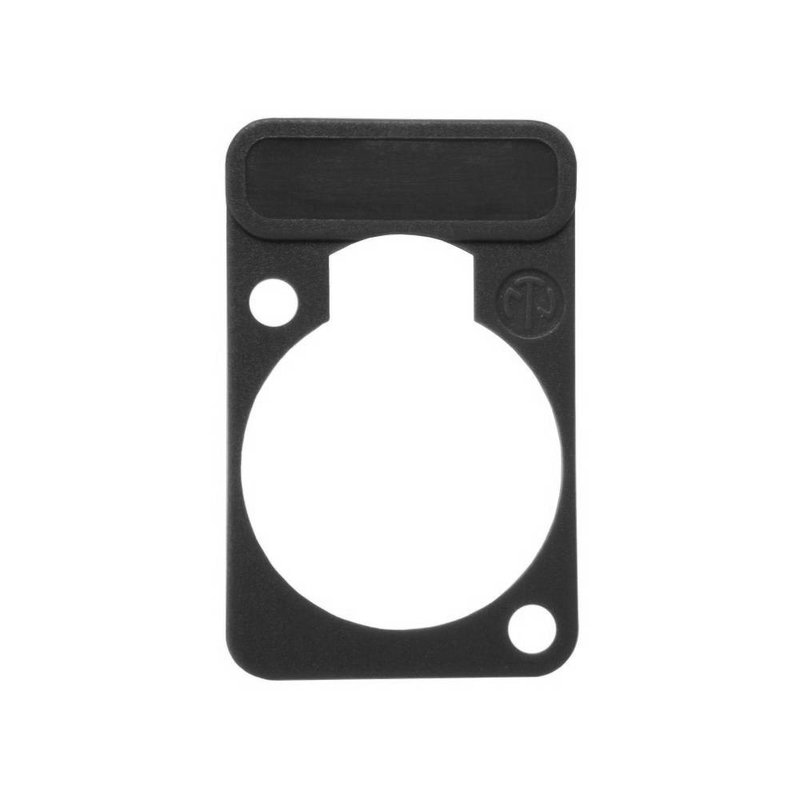 Neutrik DSS10 chassisdeel plaatje zwart DSS10 chassisdeel plaatje zwart