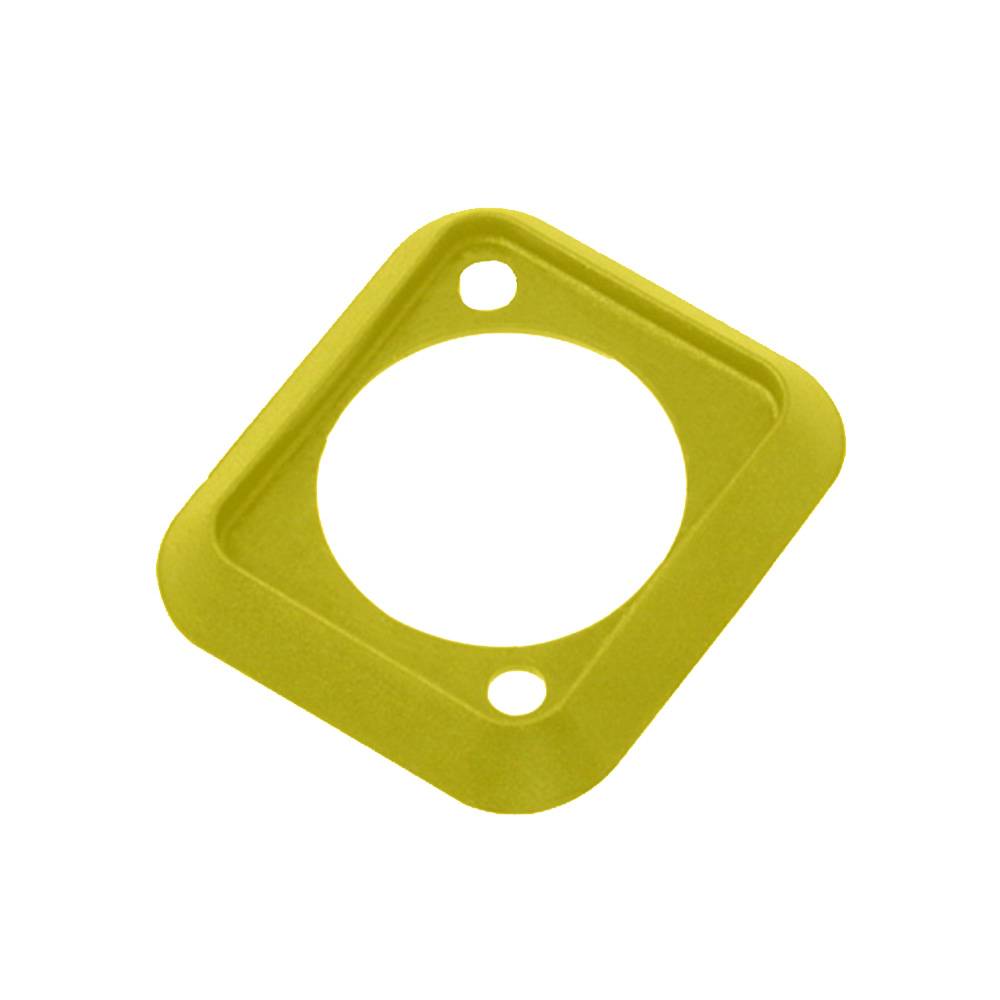 Neutrik SCDP-4 D-size kleurcode afwerkrand geel afbeelding