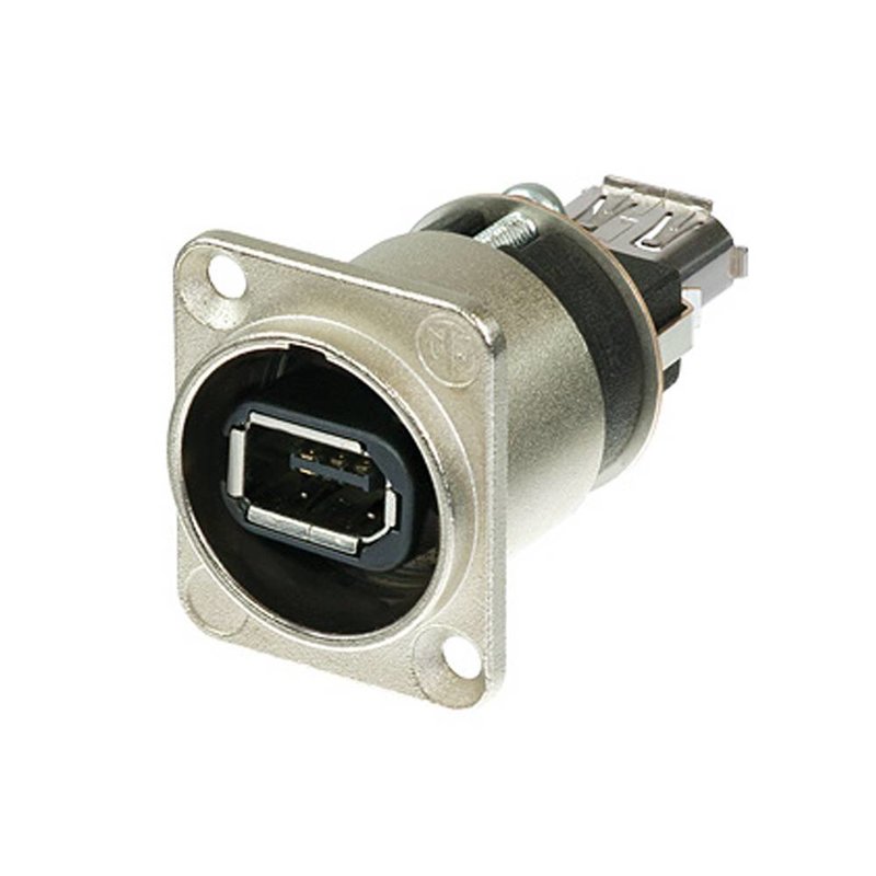 Neutrik NA1394-6-W Firewire chassisdeel zilver NA1394-6-W Firewire chassisdeel zilver