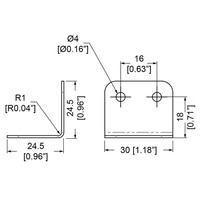 Penn Elcom B1925z overzethoek 24x30mm R1 B1925z overzethoek 24x30mm R1