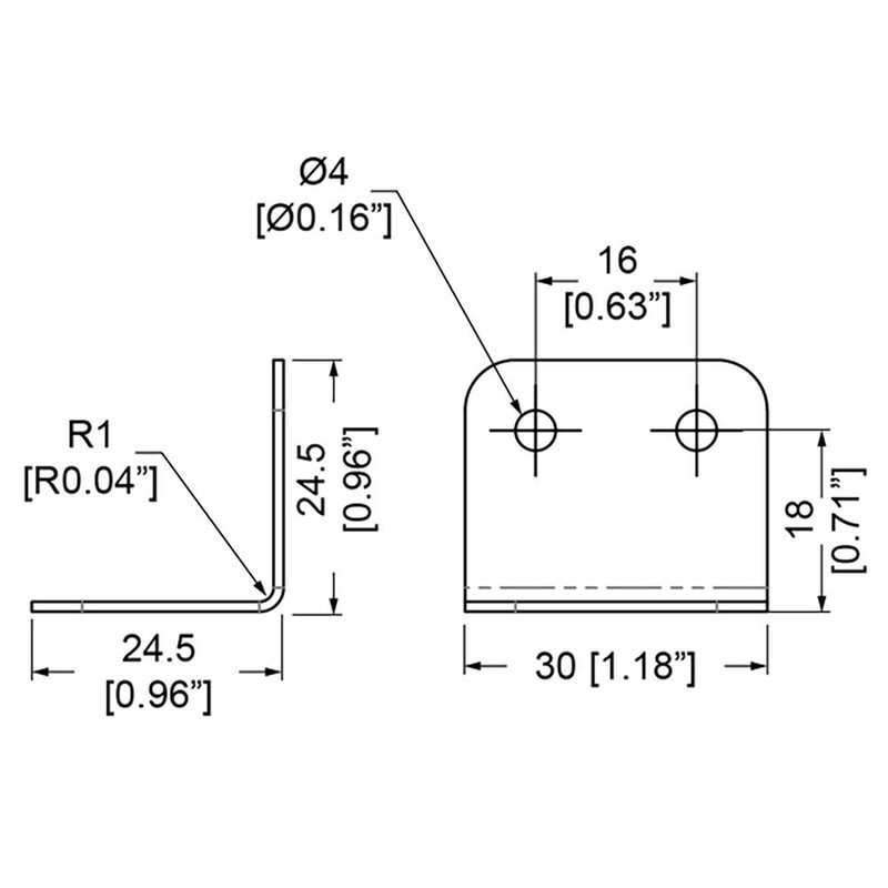 Penn Elcom B1925z overzethoek 24x30mm R1 B1925z overzethoek 24x30mm R1