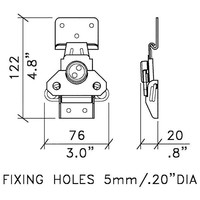 Penn Elcom L0925z groot vlinderslot L0925z groot vlinderslot