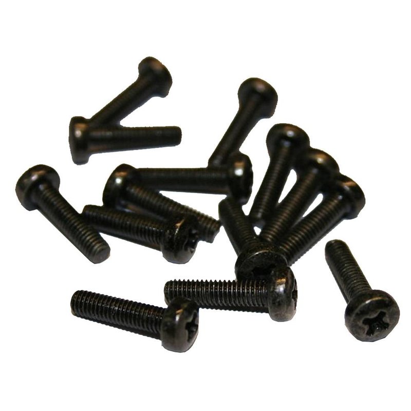 Boutje M3x12 zwart bol (200 stuks)