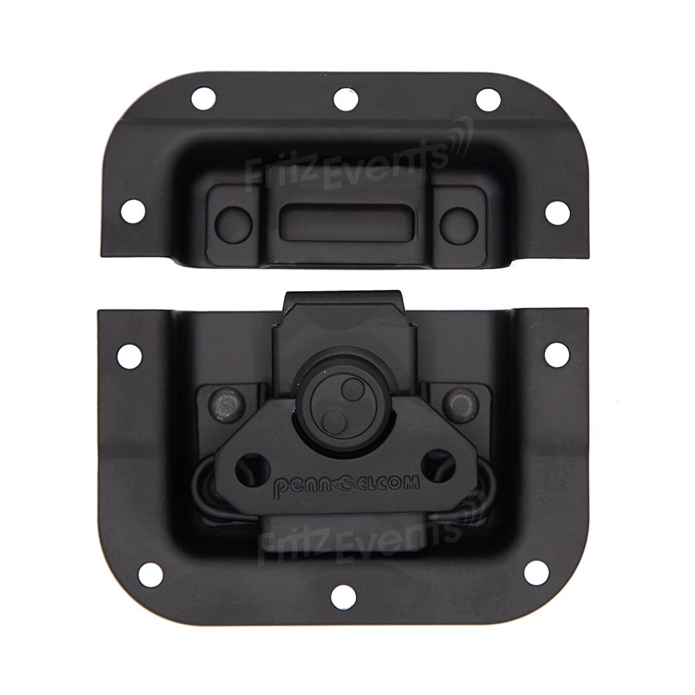 Penn Elcom L907/928K Vlinderslot medium met verzet & sluitlip zwart afbeelding