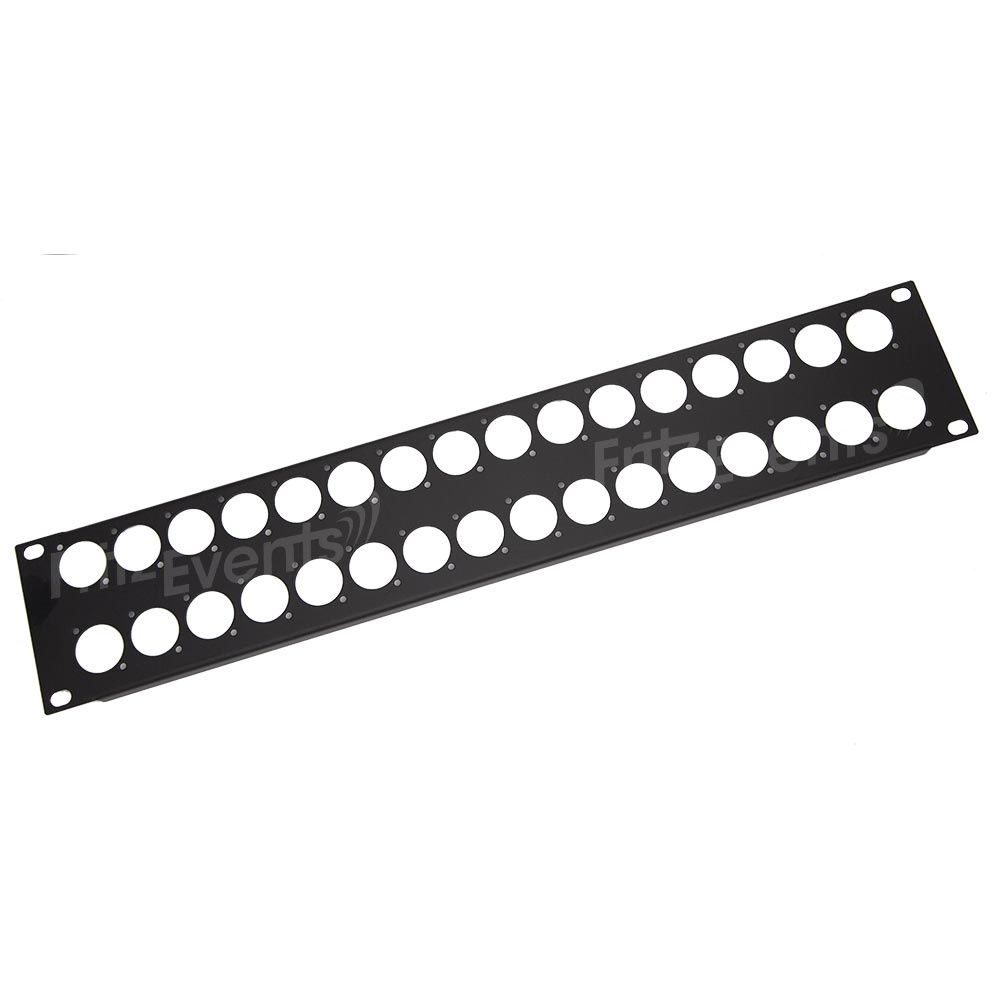 Penn Elcom R1269/2UK/32 Rackpaneel 32x D-hole 2 HE afbeelding