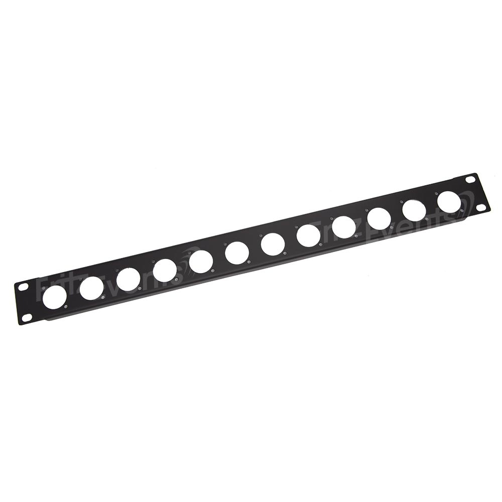 Penn Elcom R1269/1UK/12 Rackpaneel 12x D-hole 1 HE afbeelding