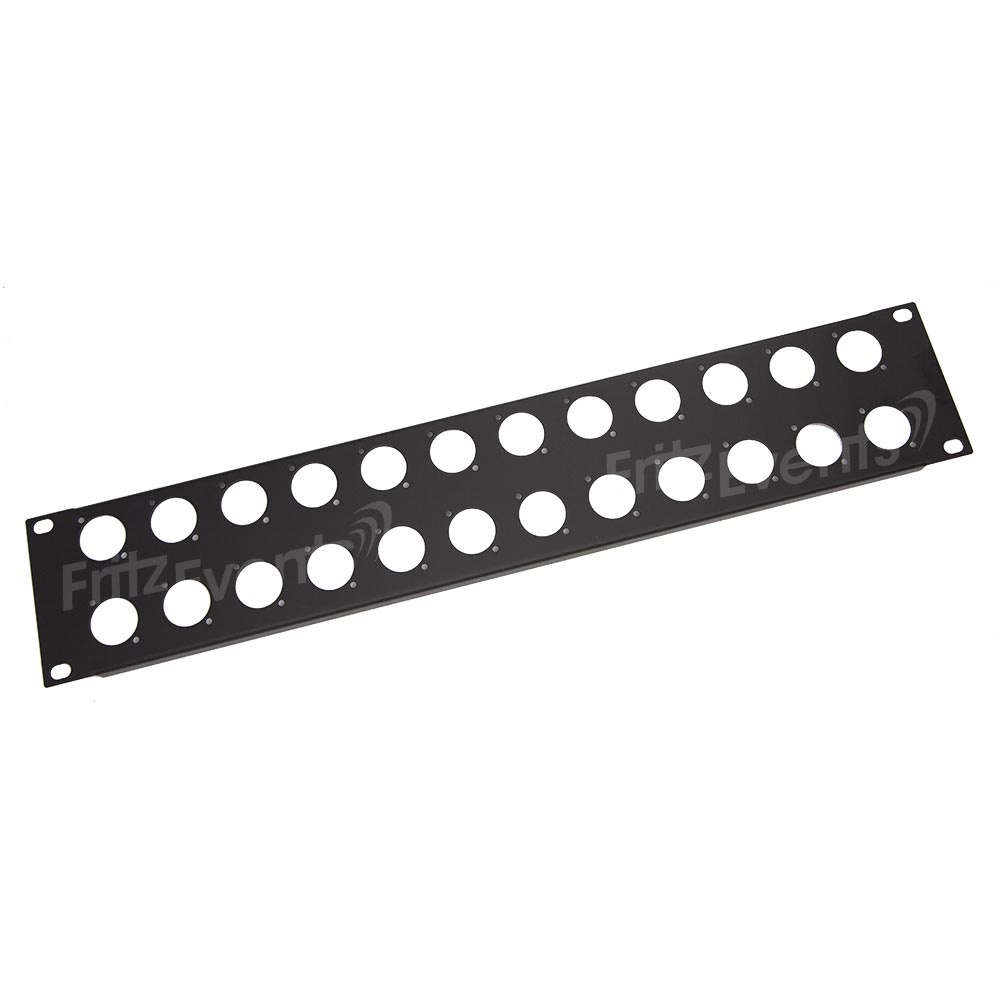 Penn Elcom R1269/2UK/24 Rackpaneel 24x D-hole 2 HE afbeelding