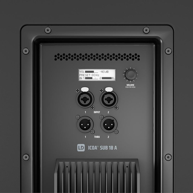 LD Systems ICOA SUB 18 A actieve subwoofer 18 inch ICOA SUB 18 A actieve subwoofer 18 inch