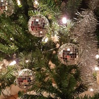 Spiegelbol 5cm spiegeltjes 5x5mm