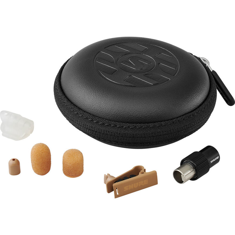 Shure DL4C/O-MTQG-A Duraplex dasspeldmicrofoon bruin DL4C/O-MTQG-A Duraplex dasspeldmicrofoon bruin