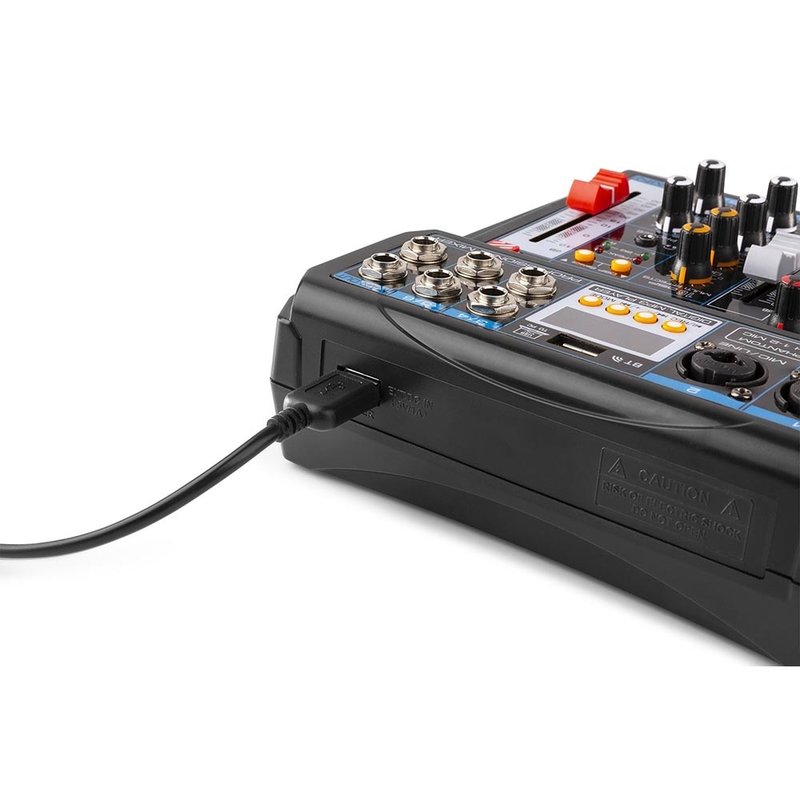Vonyx VMM-P500 4-kanaals mixer met USB, BT & MP3-speler VMM-P500 4-kanaals mixer met USB, BT & MP3-speler