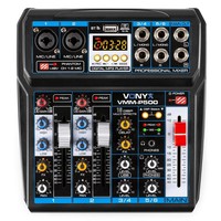 Vonyx VMM-P500 4-kanaals mixer met USB, BT & MP3-speler VMM-P500 4-kanaals mixer met USB, BT & MP3-speler