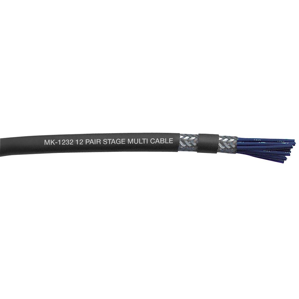DAP MK-1232 12-kanaals multikabel zwart per meter afbeelding