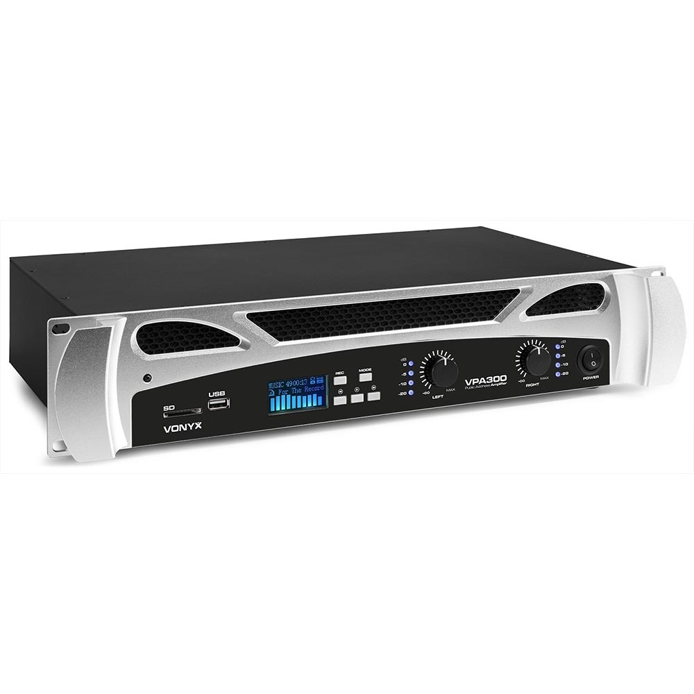 Vonyx VPA300 PA versterker 2x 150W met USB, BT & MP3-speler afbeelding