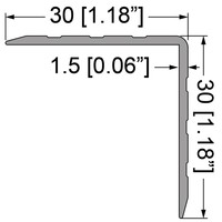 EG-0100 Hoekprofiel 30x30x1.5mm