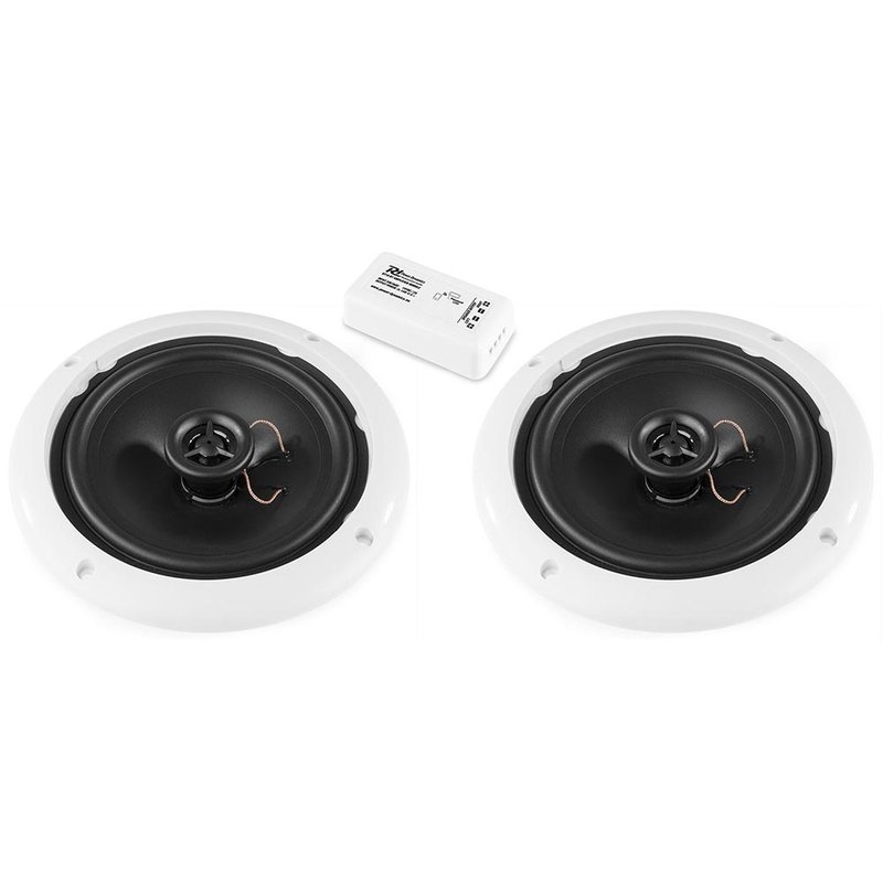 BT10SET versterker met BT + 2 plafondspeakers IPX5 5 inch