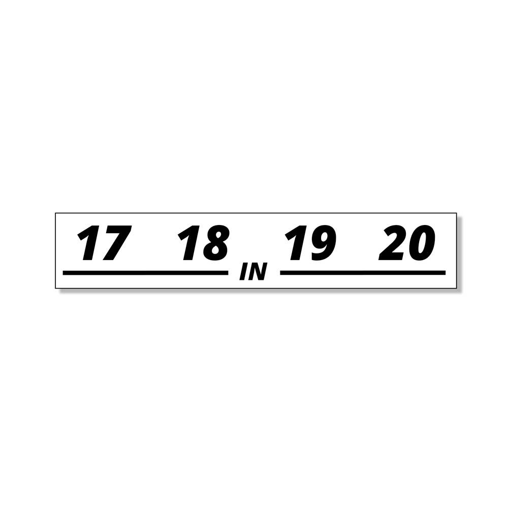 Rean Stageboxlabel 17 t/m 20 IN afbeelding
