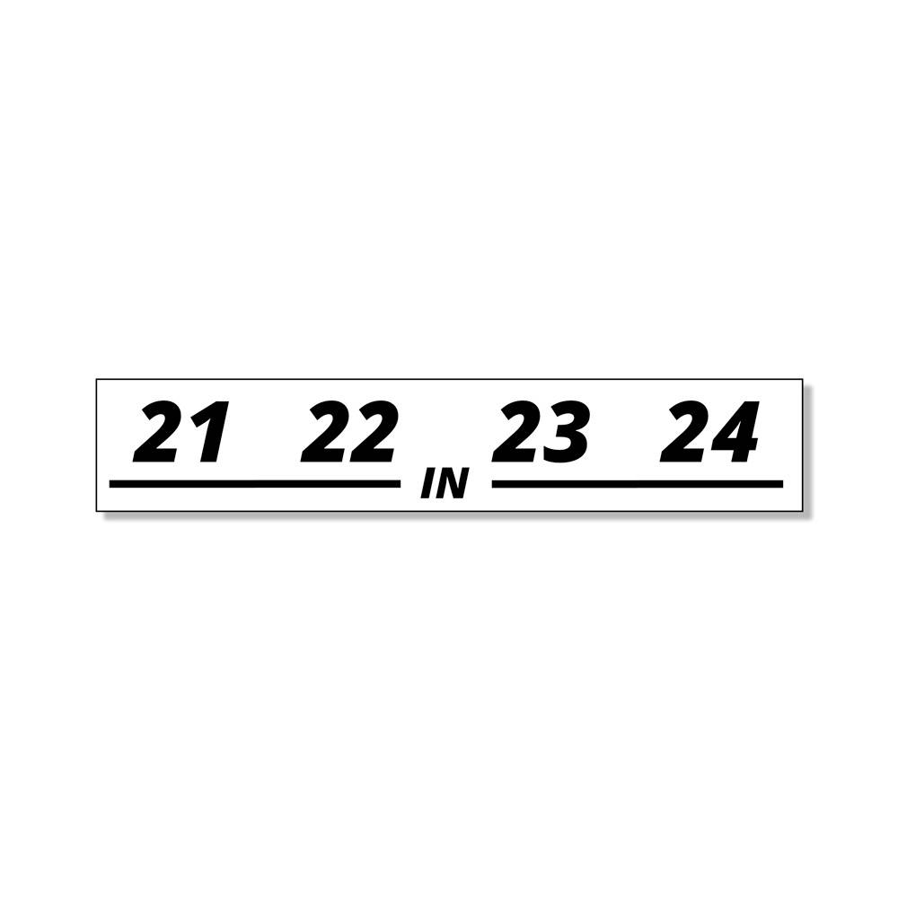 Rean Stageboxlabel 21 t/m 24 IN afbeelding
