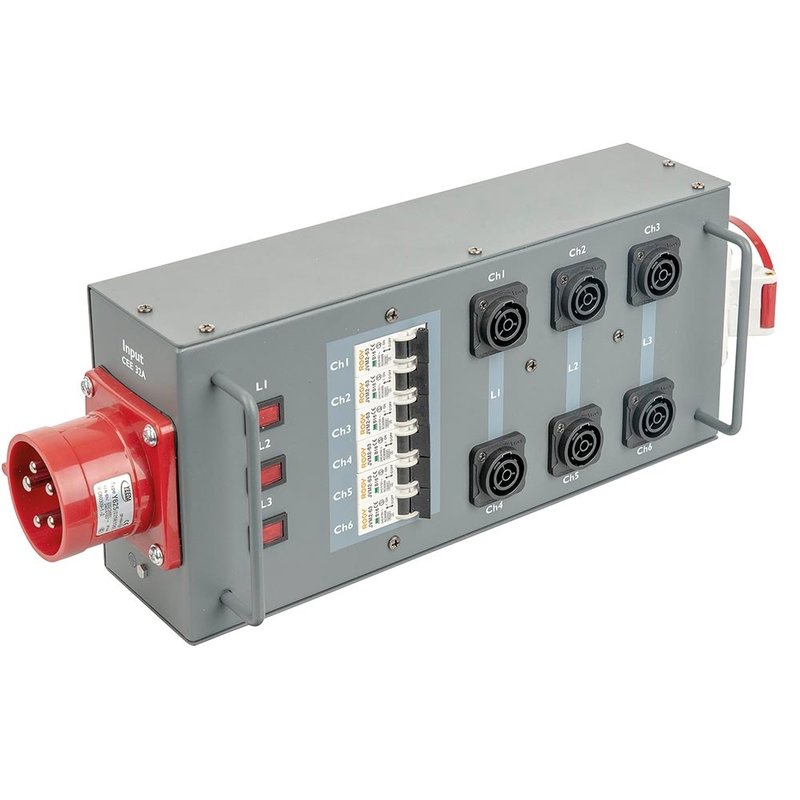 Powersplit 32 True1 6-weg krachtstroomverdeler 32A/5P