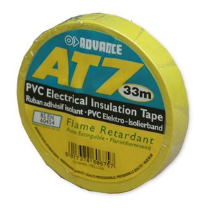 Advance Tapes AT7 PVC tape 15mm 33m geel Advance Tapes AT7 PVC tape 15mm 33m geel