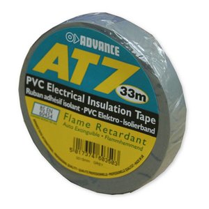 Advance Tapes AT7 PVC tape 15mm 33m grijs Advance Tapes AT7 PVC tape 15mm 33m grijs
