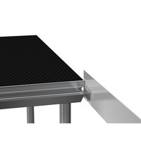 Kickboard100 podiumrokprofiel met opstaande rand 97cm