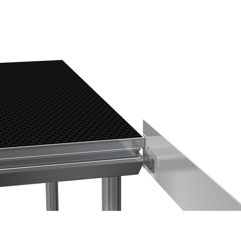 Kickboard100 podiumrokprofiel met opstaande rand 97cm