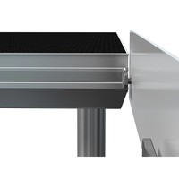 Kickboard100 podiumrokprofiel met opstaande rand 97cm