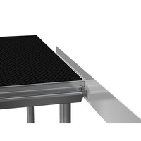 Kickboard100 podiumrokprofiel met opstaande rand 97cm