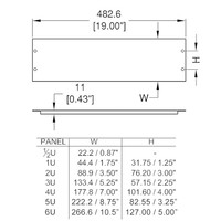 Penn Elcom R1268/4Uk blindplaat 4HE staal R1268/4Uk blindplaat 4HE staal