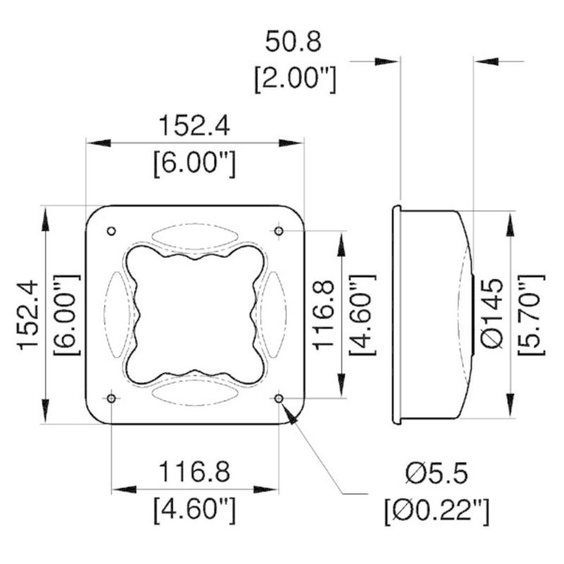H1028 inbouw handvat kunststof