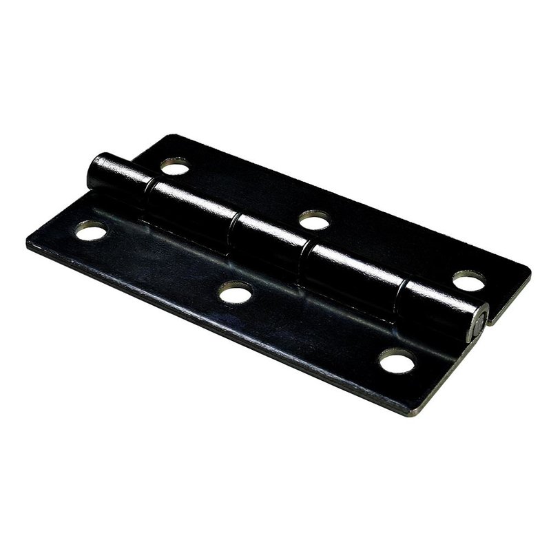 PG-3022s scharnier met vaste pin 70x40mm zwart
