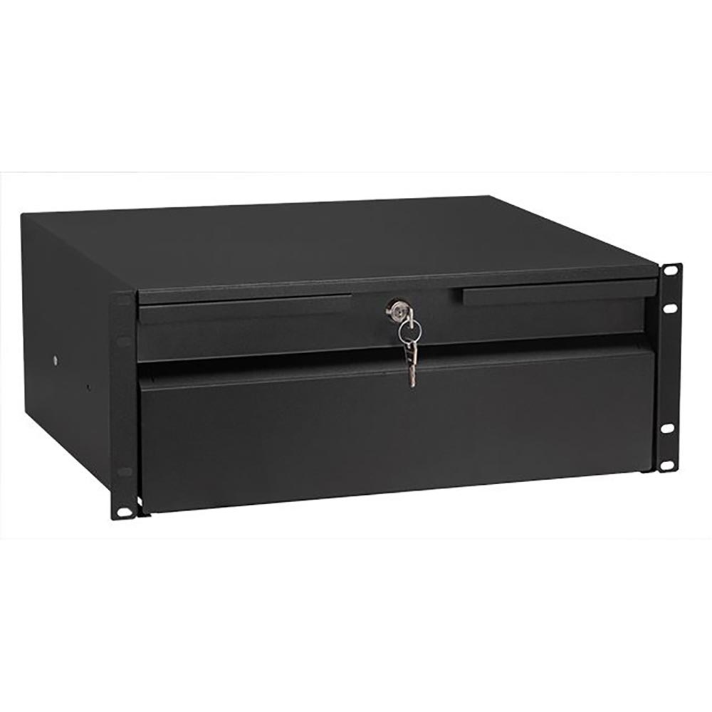 19 inch racklade met slot 4HE 330mm diep + rackware